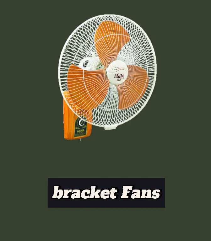 agha bracket fans with brown