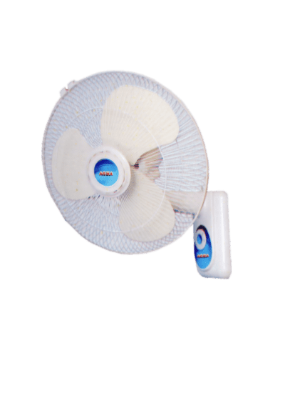 bracket fan in cream and blue and easy adjustable fan