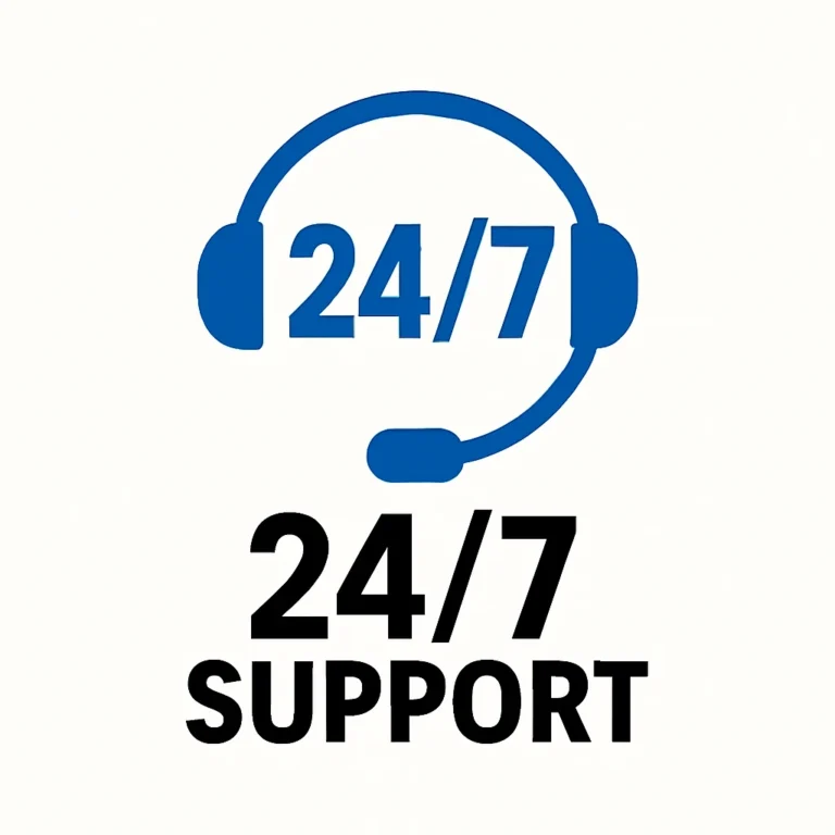 24/7 support logo